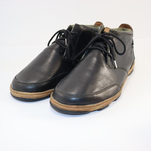 OluKai Kamuela Leather Chukka Shoes Men’s 9 Black Casual Comfort main image 6